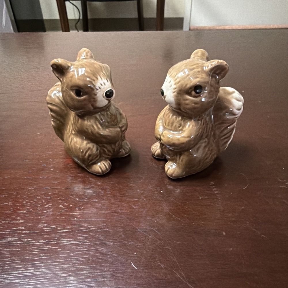 Vintage Squirrel Salt and Pepper Shakers
